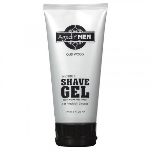 Agadir Oud Wood Invisible Shave Gel Skutimosi gelis vyrams, 177ml