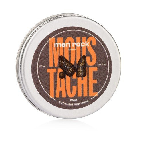 Men Rock Soothing Oak Moss Moustache Wax Ūsų vaškas, 25ml