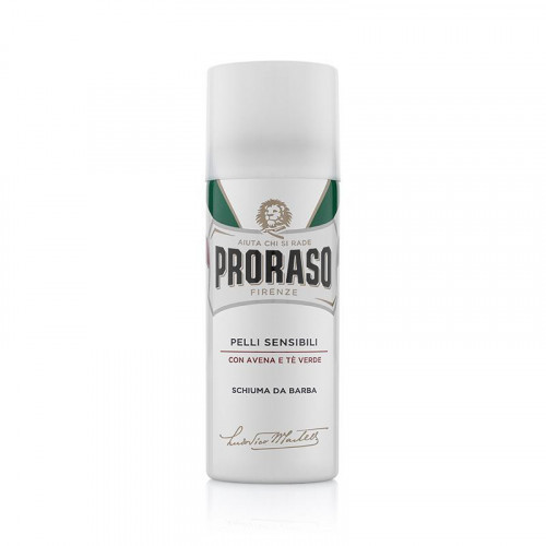 Proraso White Pelli Sensibili Shaving Foam Jautrios odos skutimosi putos, 50ml