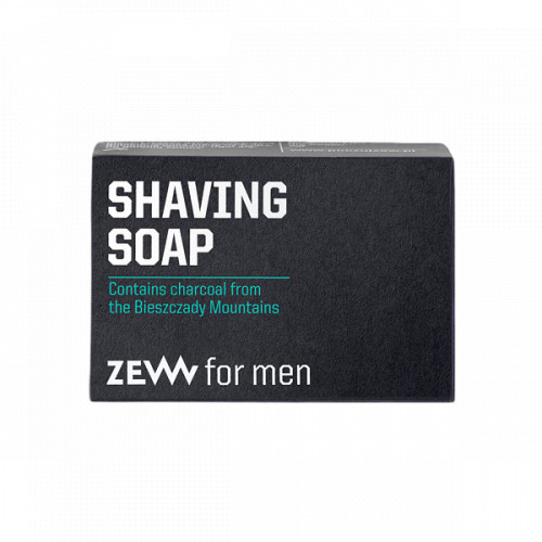 ZEW Shaving Soap With Charcoal Skutimosi muilas su anglimi, 85g