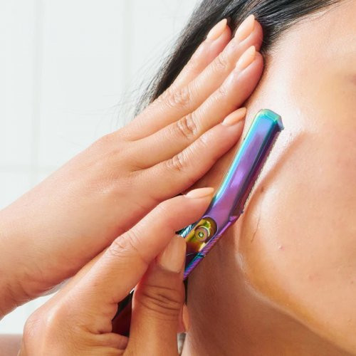 Leaf Shave Dermaplaner Kit Skustuvo rinkinys veido ir antakių priežiūrai, Prism
