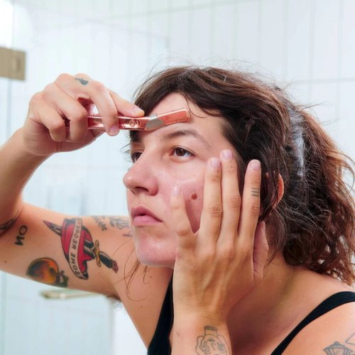 Leaf Shave Dermaplaner Kit Skustuvo rinkinys veido ir antakių priežiūrai, Fig