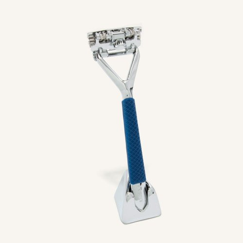 Leaf Shave The Leaf Grip Sleeve Silikoninė įmautė skustuvo rankenai, Dark Blue