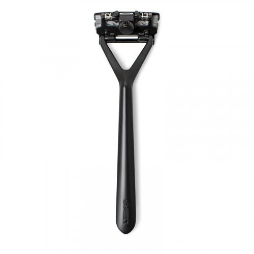 Leaf Shave The Leaf Pivoting Head Razor Trijų ašmenų skustuvas, Black