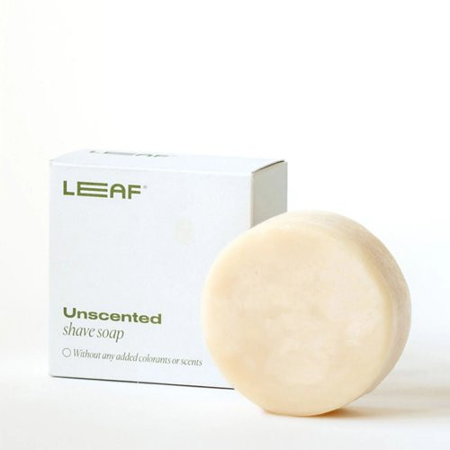 Leaf Shave Unscented Shave Soap Bar Skutimosi muilas, 85g