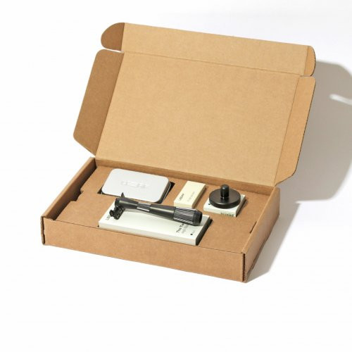 Leaf Shave Thorn Single Edge Kit Rinkinys su vienašmeniu skustuvu, Black