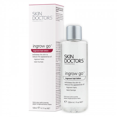 Skin Doctors Ingrow Go Losjonas nuo plaukų įaugimo ir bėrimo po skutimosi, 120ml