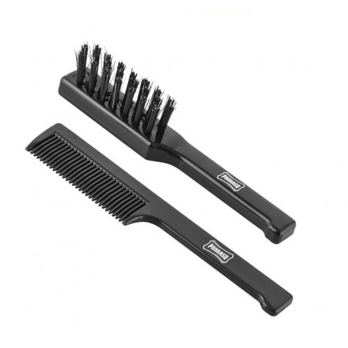 Proraso Moustache Brush & Beard Comb Set Ūsų šepetėlių rinkinys, 1 vnt.