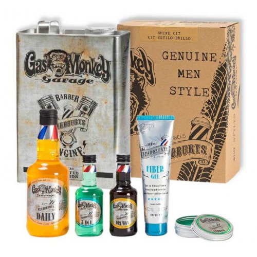 Beardburys Shine Kit Plaukams blizgesio suteikiančių priemonių rinkinys, Rinkinys