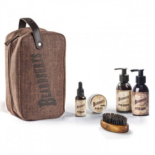 Beardburys Beard Kit Barzdos rinkinys su barzdos šukomis, Rinkinys