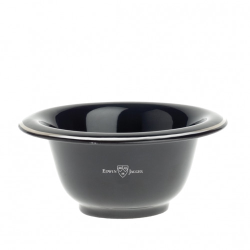 Edwin Jagger Porcelain Shaving Bowl Porcelianinis skutimosi dubenėlis, Black