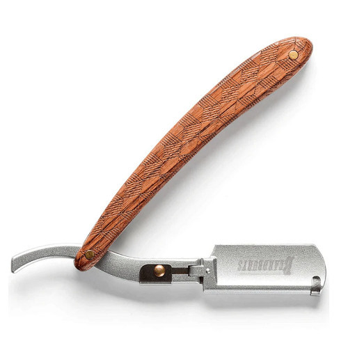 Beardburys Master Double XXL Handmade Razor Rankų darbo skustuvas barzdai, Brown