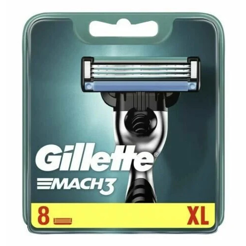 Gillette Mach3 Cartridges Skustuvo galvutės, 8vnt