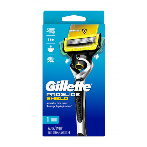 Gillette ProGlide Shield Razor Handle + 1 Blade Refill Skustuvas, 1vnt.