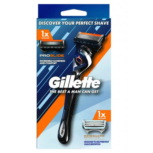 Gillette Proglide Skinguard Sensitive Razor Skustuvas jautriai odai, 1 vnt.