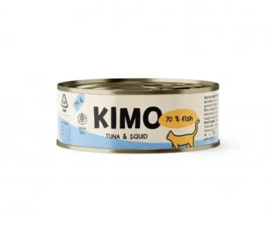 Kimo Tuna&Squid konservai katėms su tunu ir kalmarais, 70g