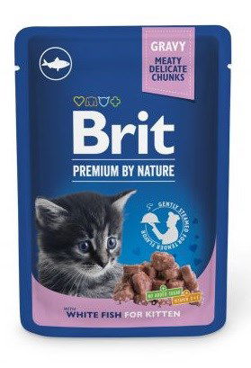 Brit Premium konservai kačiukams White Fish Kitten 100g