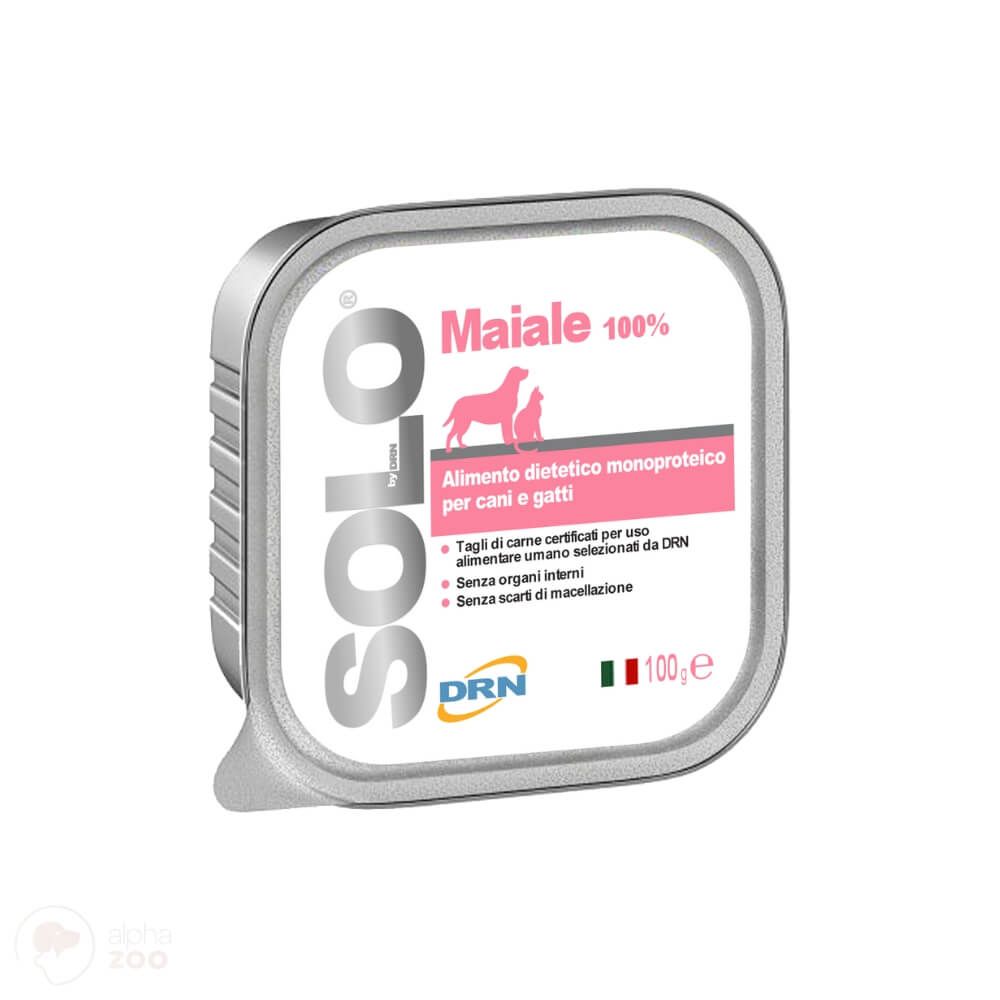 DRN Solo Maiale 100g ir 300g (Kiauliena) konservai Šunims ir katėms - Produkto Svoris 300g