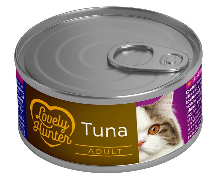 LOVELY HUNTER KONSERVUOTAS PAŠARAS KATĖMS SU TUNU