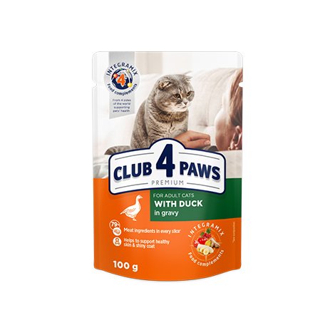 CLUB 4 PAWS PREMIUM "SU ANTIENA PADAŽE". VISAVERTIS KONSERVUOTAS ĖDALAS SUAUGUSIOMS KATĖMS 100g.* 24vnt.