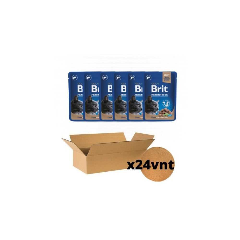 Brit Premium konservai katėms maiš. Liver for Sterilised 100g. * 24vnt.