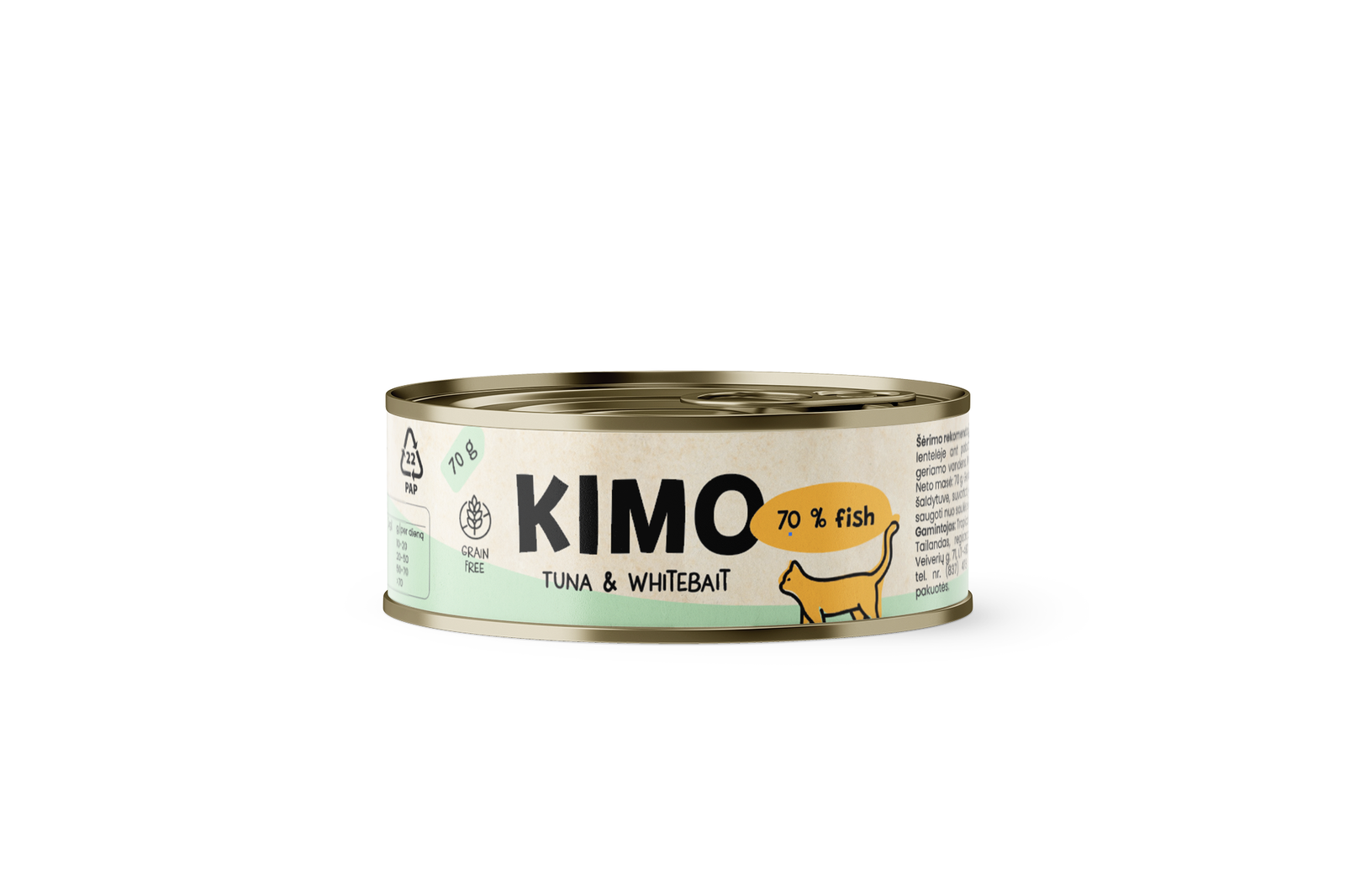 Kimo Tuna&Whitebait konservai katėms su tunu ir mailiumi (70g. * 24vnt.)