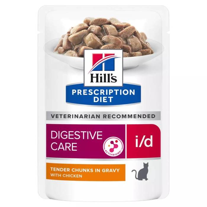 Hill's Prescription Diet Digestive Care i/d Chicken drėgnas maistas katėms, sergančioms virškinamojo trakto ligomis, 85 g
