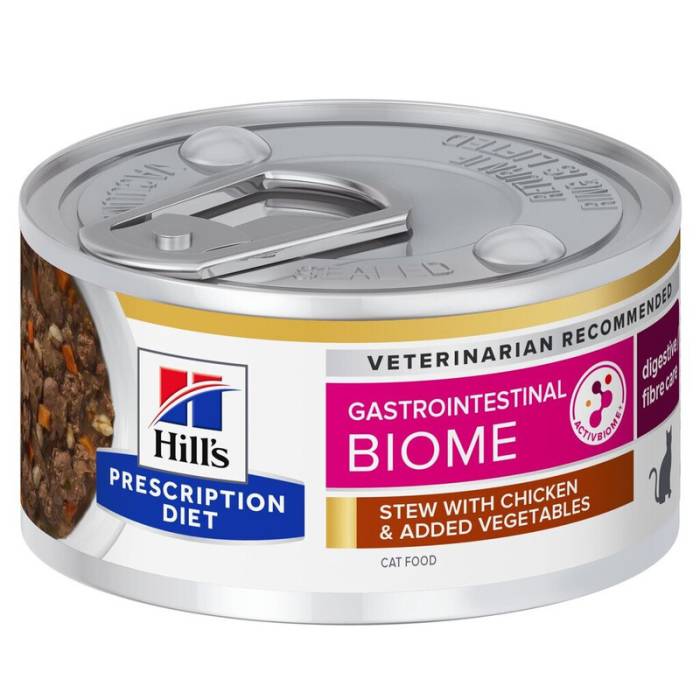 Hill's Prescription Diet Gastrointestinal Biome drėgnas maistas katėms, sveikam virškinimui, 82 g