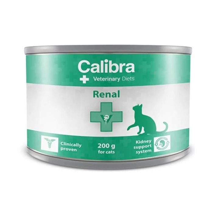 Calibra Veterinary Diets Cat Renal drėgnas maistas katėms, sergančioms inkstų ligomis, 200 g