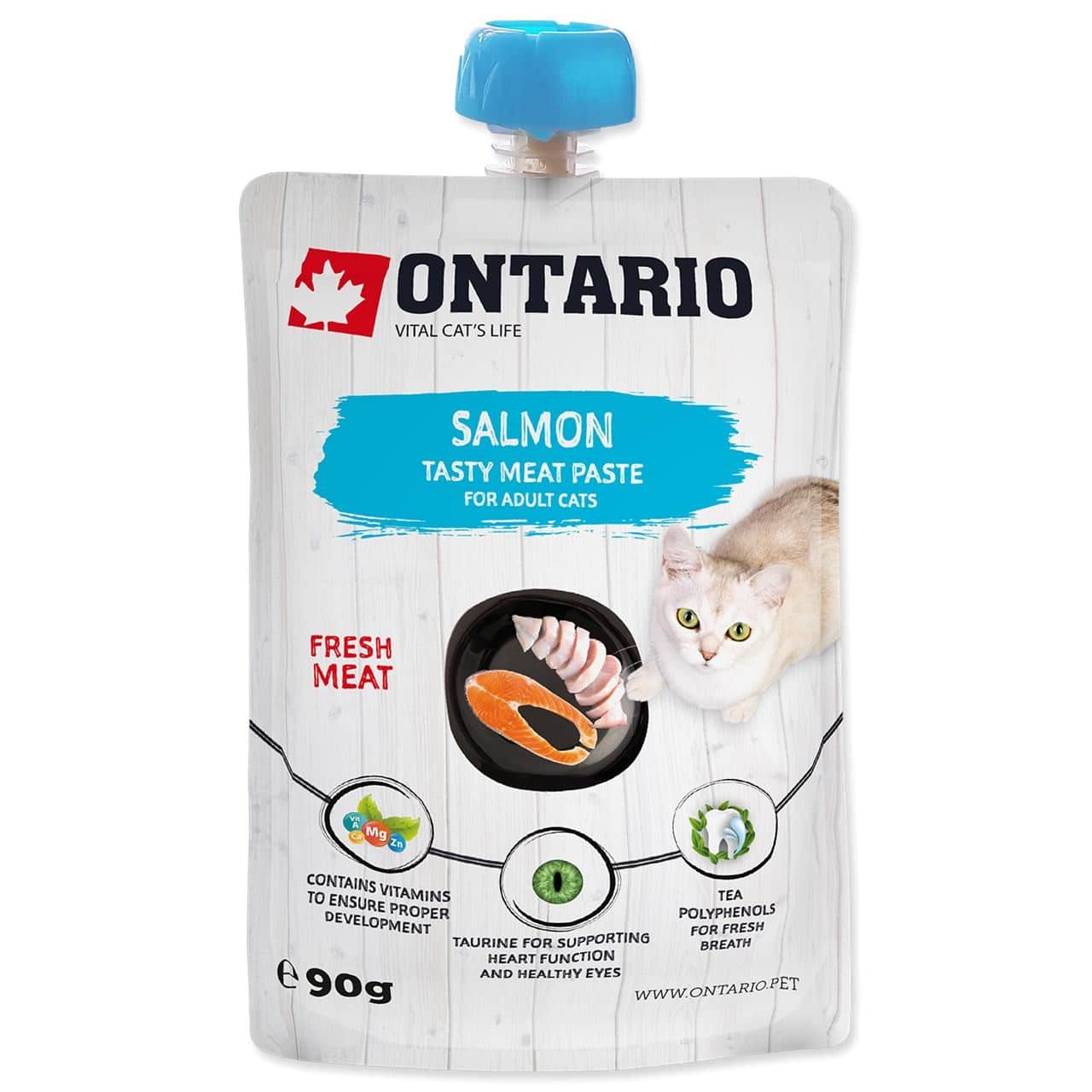 ONTARIO Salmon Fresh Meat Paste paštetas katėms su lašiša 90g