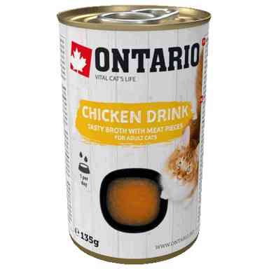 ONTARIO chicken drink - sriuba katėms su vištiena, 135 g
