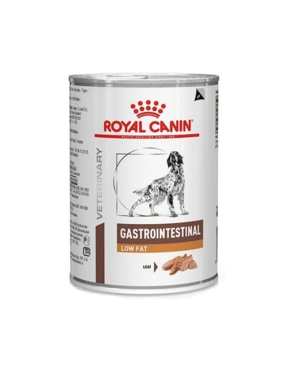Royal Canin Veterinary GastroIntestinal Low Fat konservai šunims 6x410 g