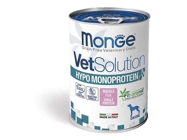 MONGE VetSolution Dog Wet HYPO MONO Pork 6x400 g
