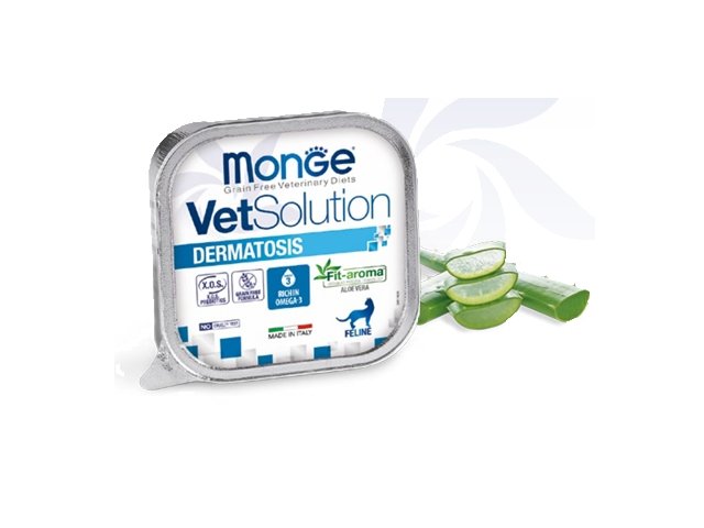 MONGE VetSolution Cat Wet Dermatosis 12x100 g