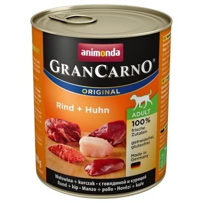 ANIMONDA GRANCARNO konservai šunims su jautiena ir vištiena 800g