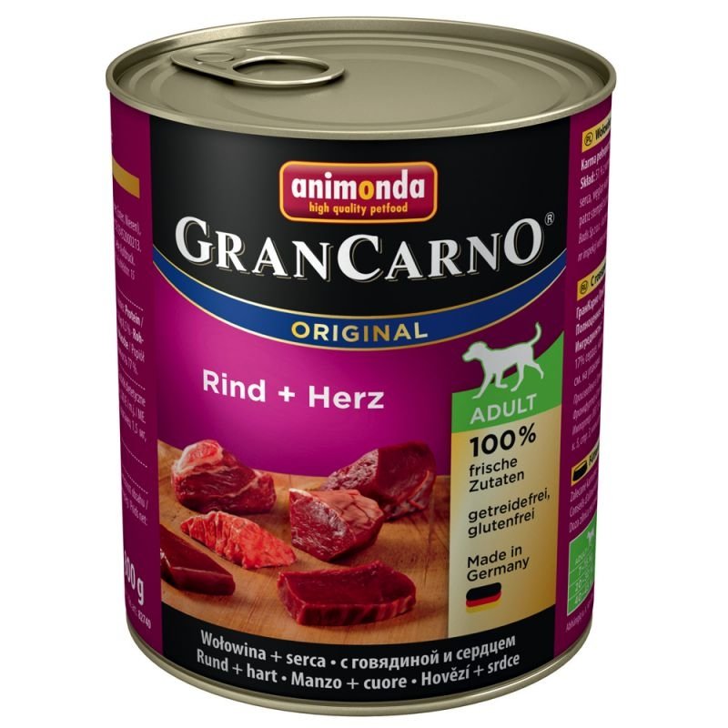 ANIMONDA GRANCARNO ORIGINAL SU JAUTIENA IR ŠIRDIMIS. 800G