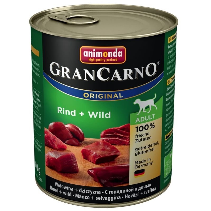 ANIMONDA GRANCARNO ORIGINAL U JAUTIENA IR ŽVĖRIENA. 800 G.