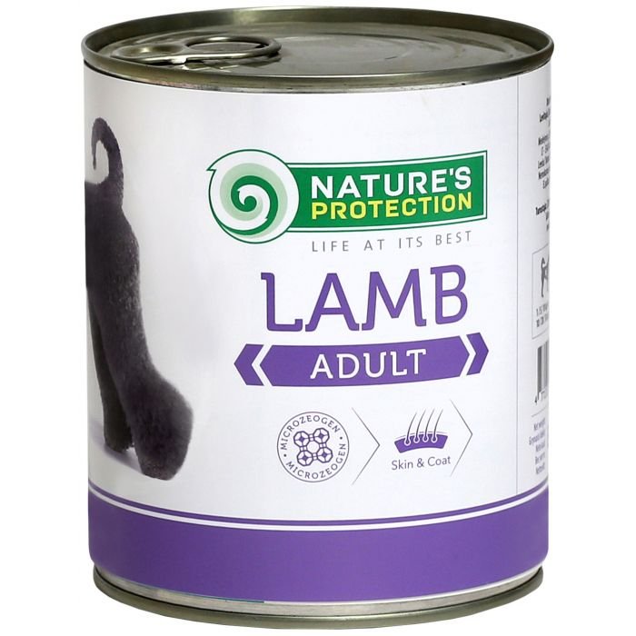 NATURE'S PROTECTION DOG ADULT LAMB KONSERVUOTAS PAŠARAS ŠUNIMS 800g