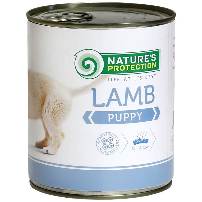 NATURE'S PROTECTION PUPPY LAMB KONSERVUOTAS PAŠARAS ŠUNIMS 800g
