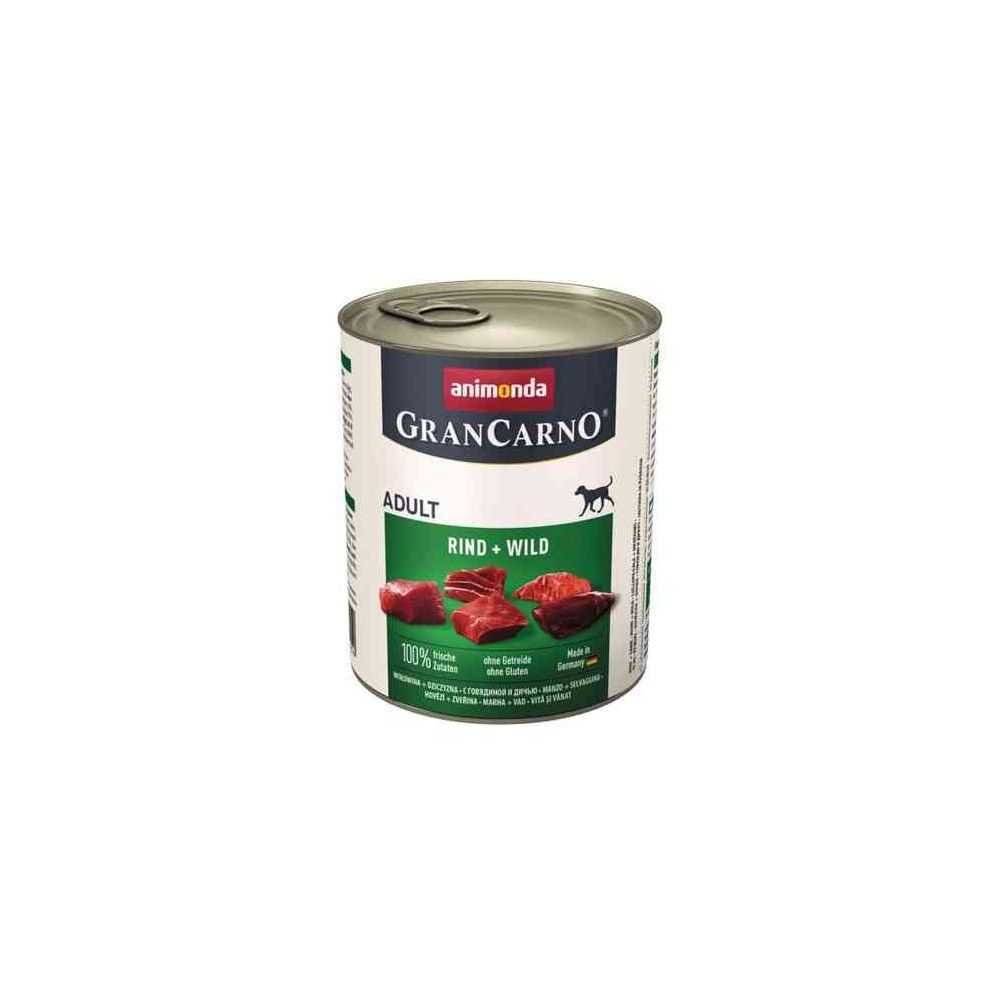 GRANCARNO konservai Adult Konservai Šunims Su Jautiena Ir Žvėriena (800g x 6)
