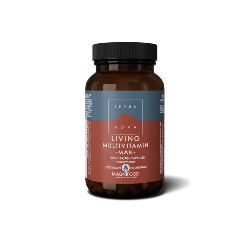 Terranova Living Multivitamin Man Multivitaminų kompleksas vyrams, 100 kapsulių