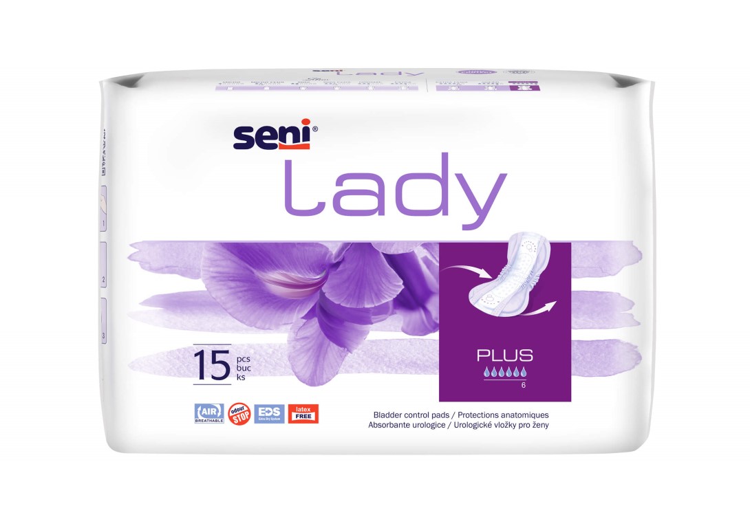 SENI Lady Plus uro protect, įklotai,15 vnt.