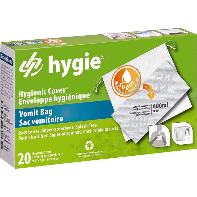 Hygie®  higieniniai vėmimo maišeliai, 20 vnt. (vienkartiniai)