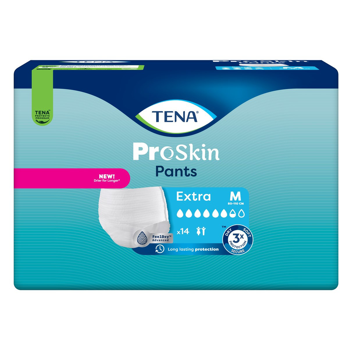 TENA PANTS EXTRA, sauskelnės-kelnaitės, M, 14 vnt.
