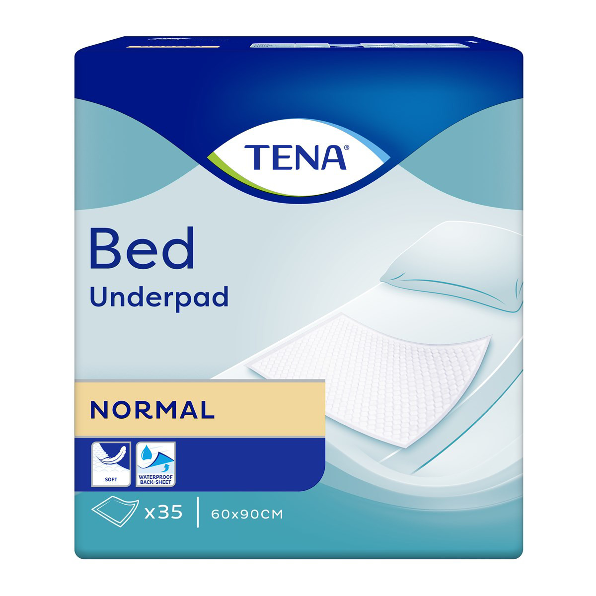 TENA BED NORMAL, paklotai, 60 x 90 cm, 35 vnt.
