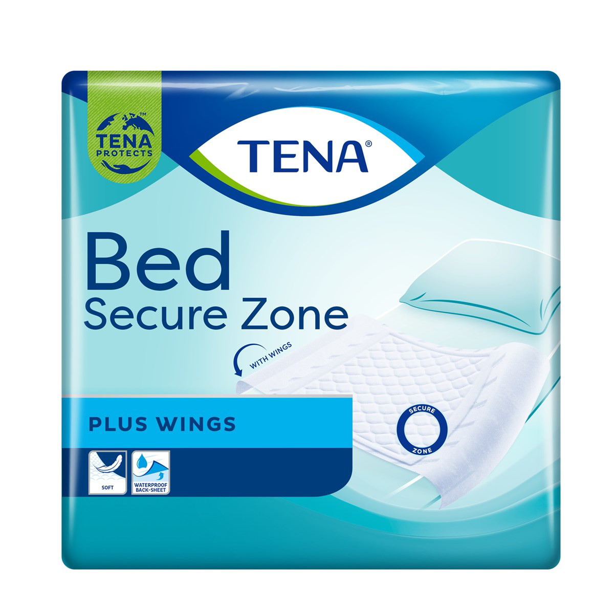 TENA BED PLUS WINGS, paklotai, 180 x 80 cm, 20 vnt.