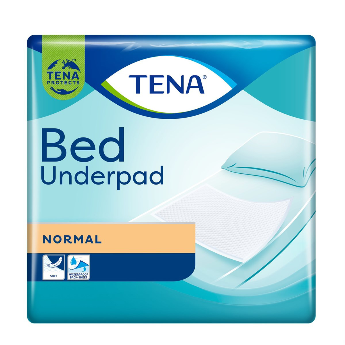 TENA BED NORMAL, paklotai, 60 x 60 cm, 40 vnt.