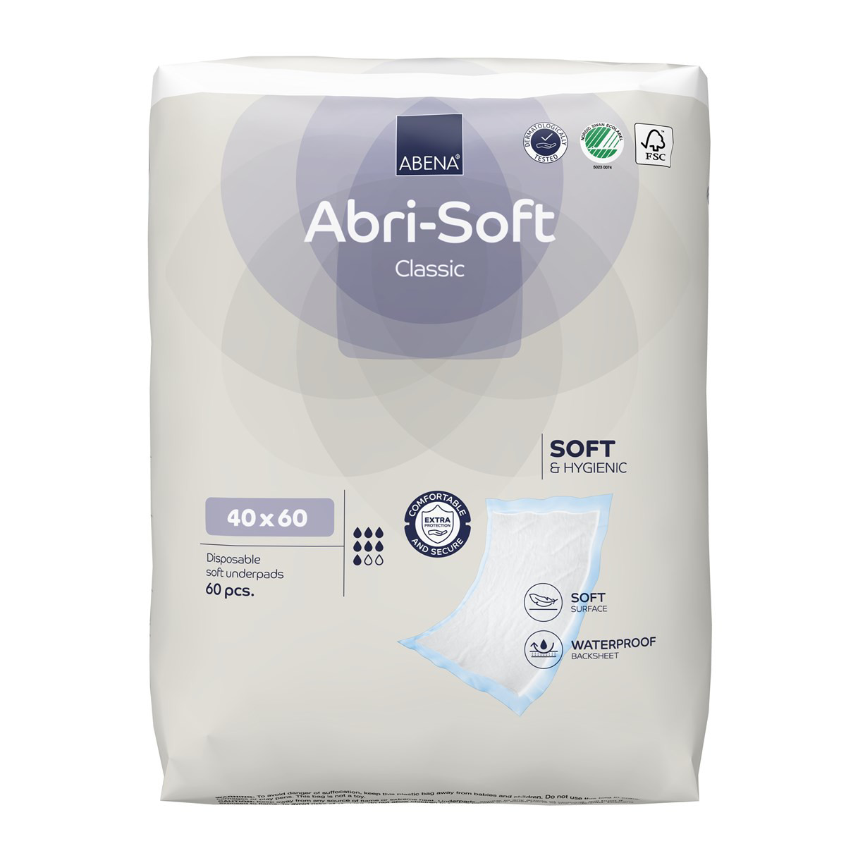 ABRI-SOFT, paklotai, 40cmx60cm, 60vnt.