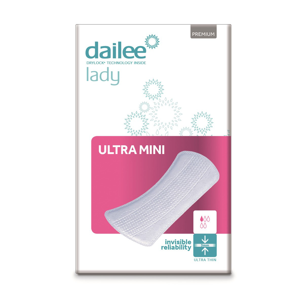 DAILEE LADY PREMIUM ULTRA MINI, itin ploni paketai, 28 vnt.