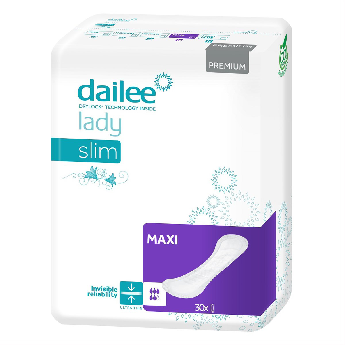 DAILEE LADY PREMIUM SLIM MAXI, paketai, 30vnt.
